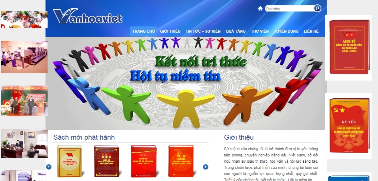 Thiết kế web giá rẻ công ty cổ phần truyền thông văn hóa Việt
