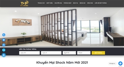 Thiết kế website giá rẻ TOPHOTELAPARTMENT.COM