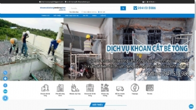Thiết kế web giá rẻ KHOANCATBETONGLAMDONG