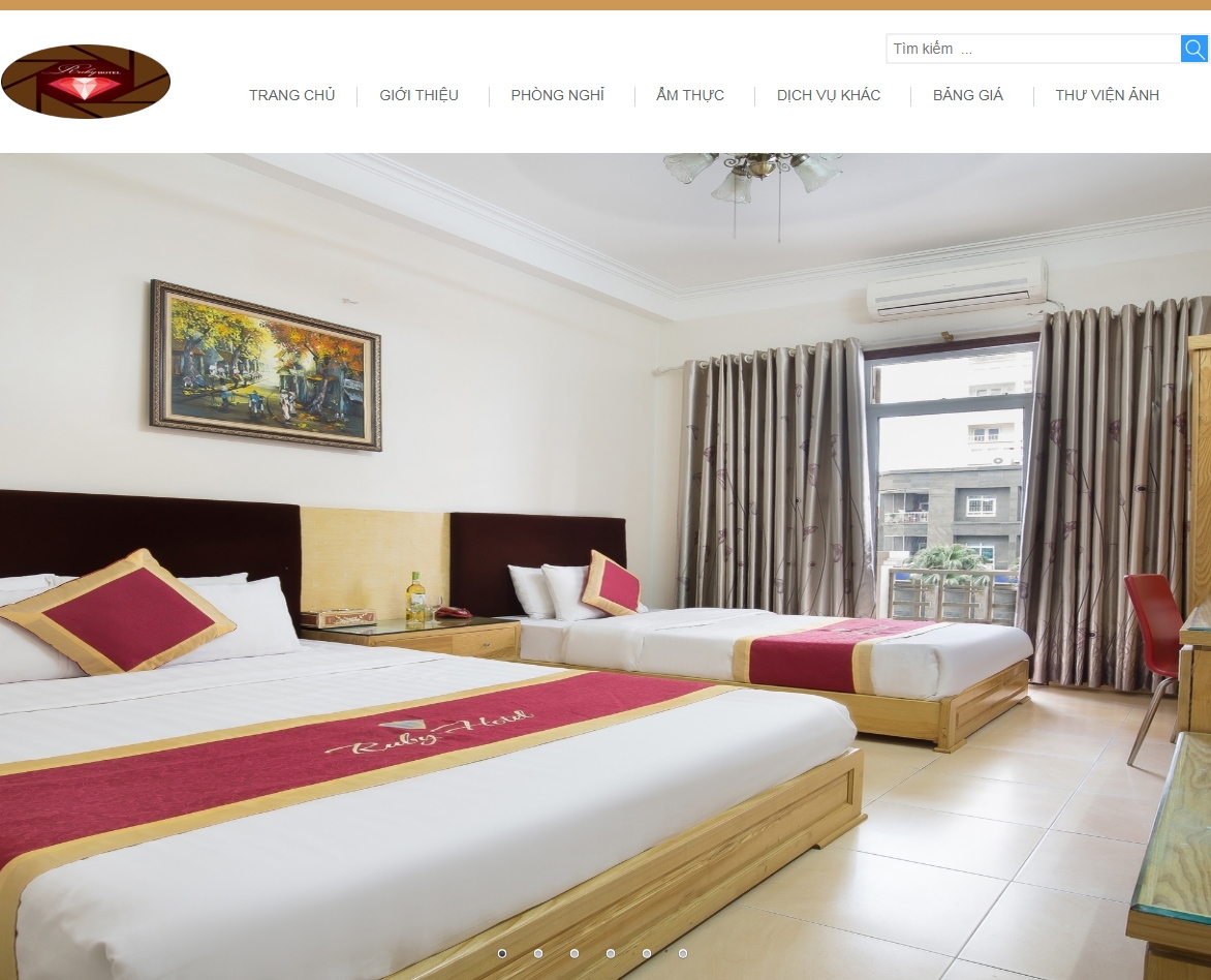 Thiết kế web giá rẻ KHACHSANRUBY.VN