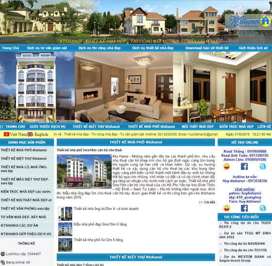 Thiết kế web giá rẻ KTSHANOI.NET