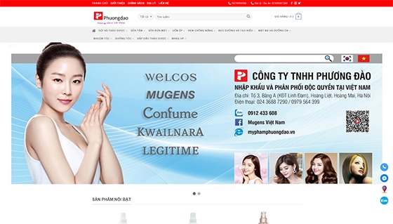 Thiết kế web giá rẻ MYPHAMPHUONGDAO.VN