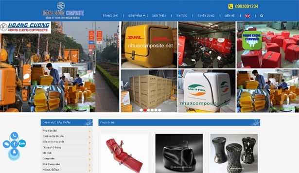 Thiết kế website giá rẻ: NHUACOMPOSITE.NET