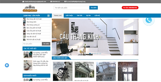 Thiết kế web giá rẻ SẮT MỸ THUẬT HOÀNG CUNG