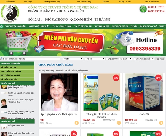 Thiết kế web site: SIEUTHISUCKHOE.NET