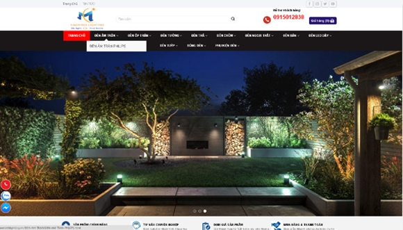 Thiết kế website giá rẻ CAOMINHLIGHTING.VN