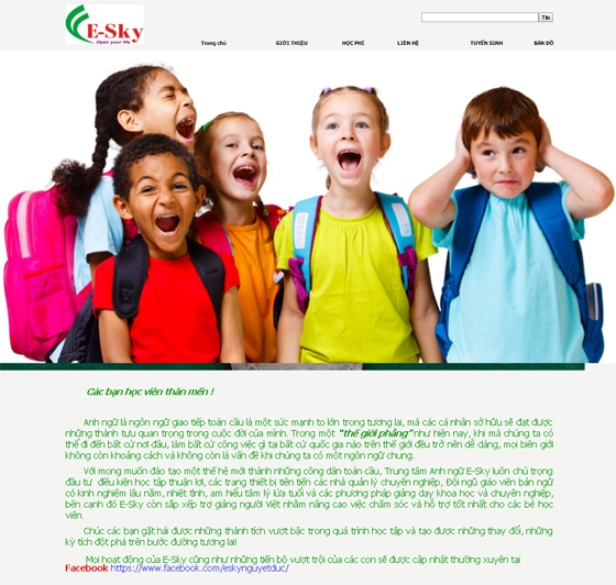 Thiết kế website NGOAINGUESKY.COM
