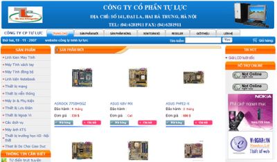 Webgiare.vn tự hào giới thiệu website cho các công ty máy tính Việt Nam