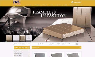 Thiết kế website giá rẻ tnc-electric.com