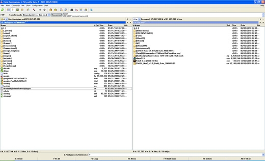 Phần mềm up file lên server tôt nhất: Total commander