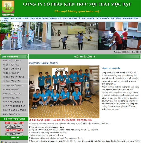 Thiết kế website: VESINHCONGNGHIEPHANOI.NET