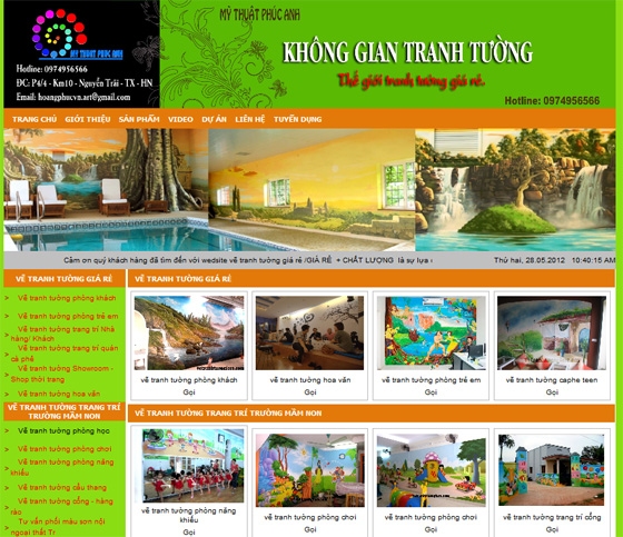Thiết kế website vetranhtuonggiare.com