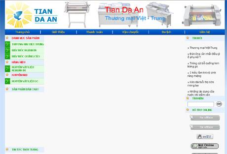 Thiết kế web giá rẻ công ty Việt Trung Imex