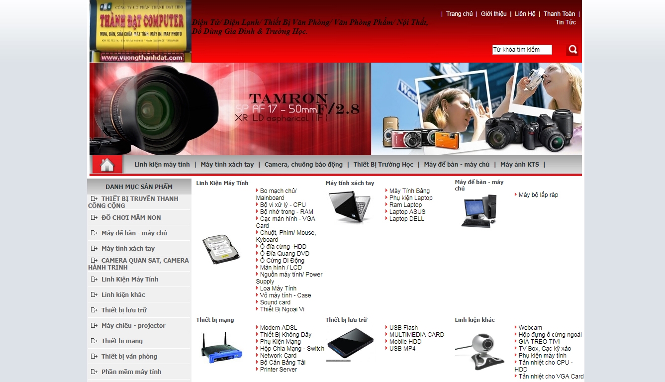 Thiết kế website giá rẻ VUONGTHANHDAT.COM