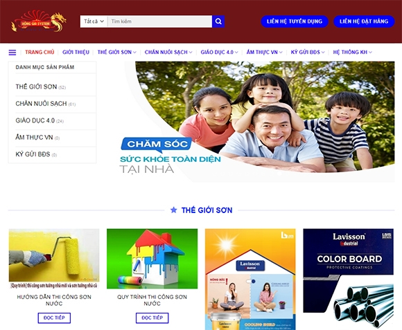 Thiết kế website giá rẻ CHUOICUNGUNGHONGGIA.COM