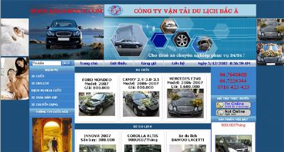 Giới thiệu website xe đám cưới mới nhất